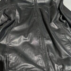 Merona Black Leather Jacket